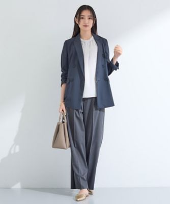 【新品】INDIVI インディヴィ【ボウタイ付/モノグラム柄】クラシックブラウス ボウタイ付モノグラム柄】クラシックブラウス | インディヴィ