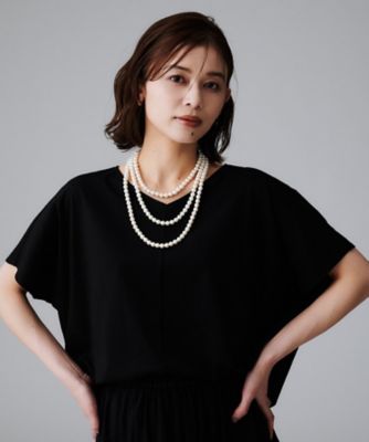 H505A ヴィンテージパールネックレス ロングネックレス☆美品 5.5mmアコヤ真珠160cmロングネックレス | Moon Label - 大月真珠