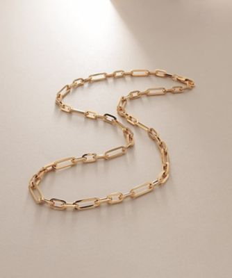 ＜COCOSHNIK (Women)＞Ｋ１８中空プリム３・１フィガロ　ネックレス（２００２５２８３１９）