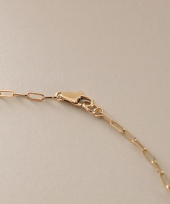 K18中空プリムケーブルチェーン ネックレスS（43cm