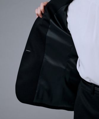 洗えるスーツ／ストレッチ】ウール混ジャージ テーラードジャケット