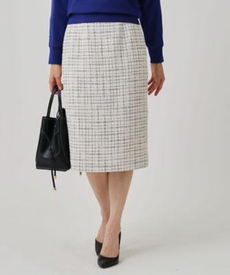 ＜COUP DE CHANCE (Women)＞【日本製】ツイードタイトスカート（２００２５２８３４４）