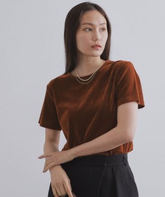 【SALE】OPAQUE.CLIP (Women)/オペークドットクリップ フロッキーチュールTシャツ(2002528619) チャ043 トップス【三越伊勢丹/公式】