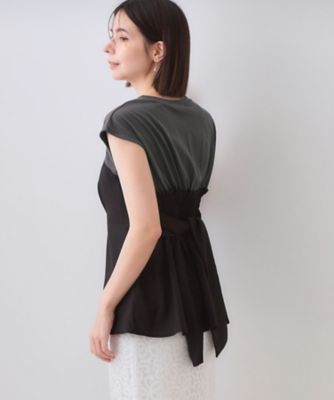 【SALE】OPAQUE.CLIP (Women)/オペークドットクリップ ビスチェドッキングカットソー(2002528620) クロ519 トップス【三越伊勢丹/公式】