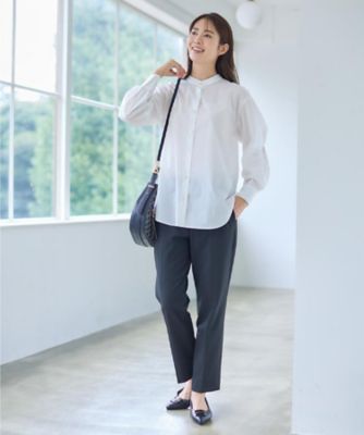 MACHATT タックスリーブパフブラウスF 半シャツ ネイビー machatt マチャット新品未使用タグ付きタックスリーブパフ