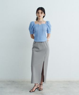 slit jersey skirt（2002528691