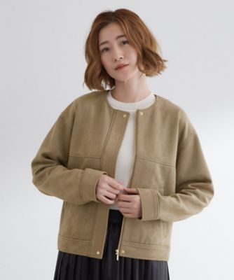 日常を華やかにするスエード調ブルゾン（2002528694