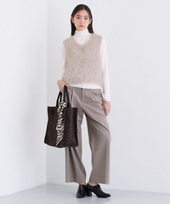 フェザーモールニットベスト（2002528724） | INDIVI L