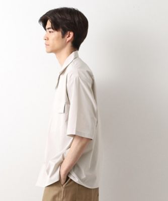 CAVEダブルフラップ半袖シャツ【吸水速乾／ストレッチ／洗濯機OK