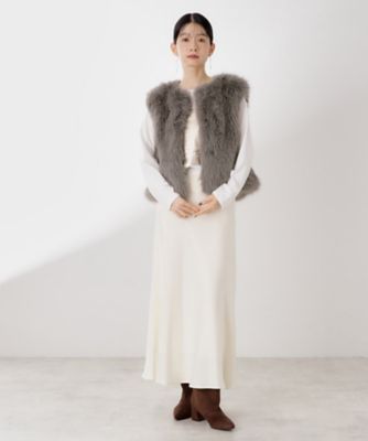 フェイクファーベスト（2002528822） | THE SHOP TK