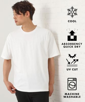 THE SHOP TK (Men)/ザ ショップ ティーケー パーフェクテックリンクス半袖Tシャツ 【接触冷感/吸水速乾/UVカット/洗濯機OK】(2002528843)