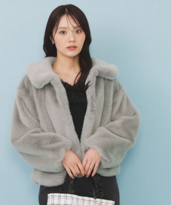 フェイクファーショートコート【洗える】（2002528871