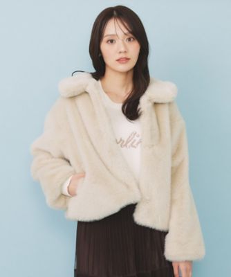 フェイクファーショートコート【洗える】（2002528871
