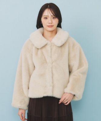 フェイクファーショートコート【洗える】（2002528871