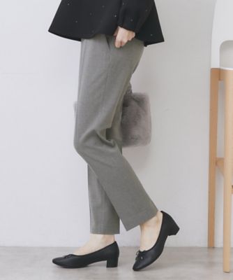 ウォームストレッチテーパードパンツ【洗濯機OK／防シワ／吸湿発熱