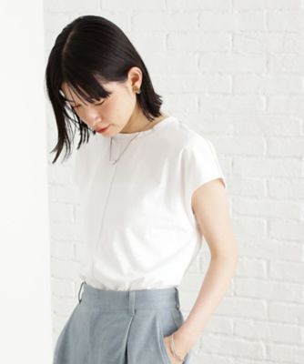 合皮パイピングフレンチＴシャツ【洗える】（２００２５２８８９１）