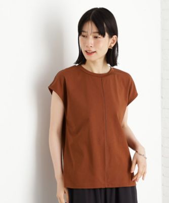 合皮パイピングフレンチＴシャツ【洗える】（２００２５２８８９１）