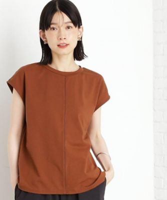 合皮パイピングフレンチＴシャツ【洗える】（２００２５２８８９１）