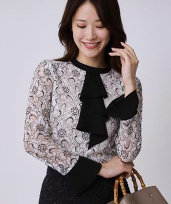 グレースコンチネンタル フラワーレースブラウス マルチフラワー刺繍ブラウス / GRACE CONTINENTAL | GRACE