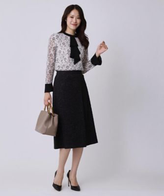 フラワーレース シルクブラウス Torrazzo Donna（トラッゾドンナ） ブラウス 6266-339 レディース