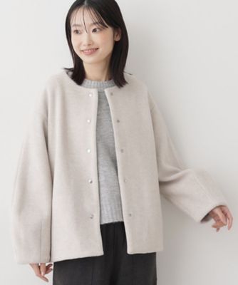 メランジ起毛ジャケット（2002528904） | Dessin (Women