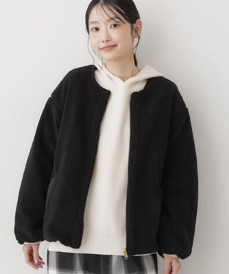 Dessin (Women)/デッサン リバーシブルタフタボアアウター(2002528905) クロ519 コート・ジャケット【三越伊勢丹/公式】