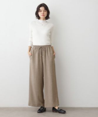 2点セット／ウエストゴム／洗える】ツイストクロスセットアップ