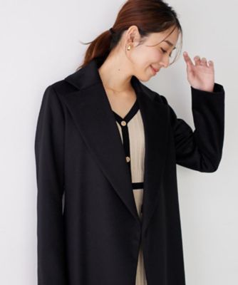 ◇【カシミヤ100％／日本製】ロングガウンコート