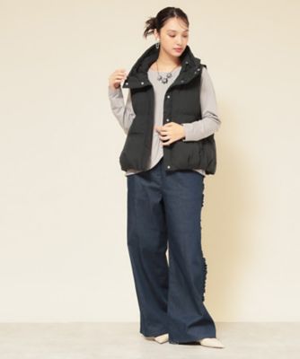 フード付き／2色展開】ダウンベスト（2002528938