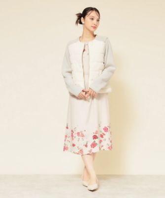 中綿／キルト】ノーカラーブルゾン（2002528939