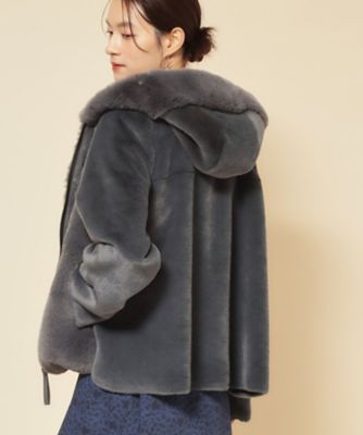 ＜SUNAUNA (Women)＞【冬を彩る異素材フェイクファーアウター】（２００２５２８９４０）