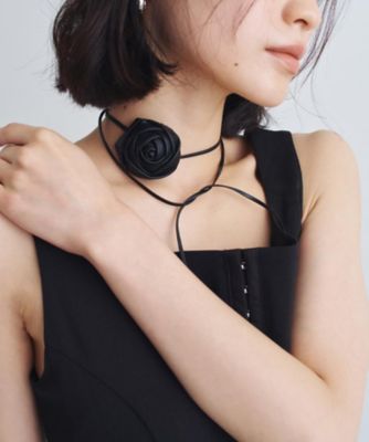 ＜CODE A (Women)＞ｈｅｙｅｐ｜Ｆａｕｘ　Ｌｅａｔｈｅｒ　Ｒｏｓｅ　Ｔｉｅ＆Ｃｈｏｋｅｒ（２００２５２９２８３）