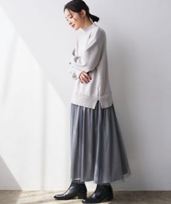 ココディール　新品タグ付　チュールプリーツニットドッキングワンピース　25ss チュールドッキングチェックワンピース – Darich (ダーリッチ)