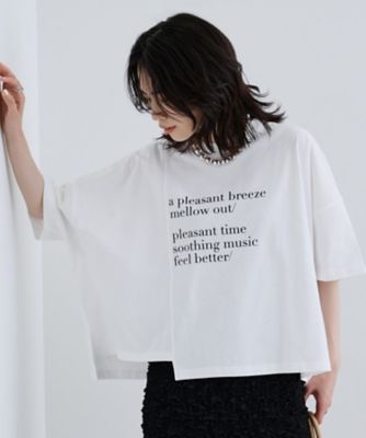 GALLEST (Women)/ギャレスト イレギュラーグラフィックTシャツ(2002529668)