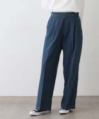 ＜Dessin (Women)＞【洗える】マリンデニムパンツ（２００２５２９８４５）