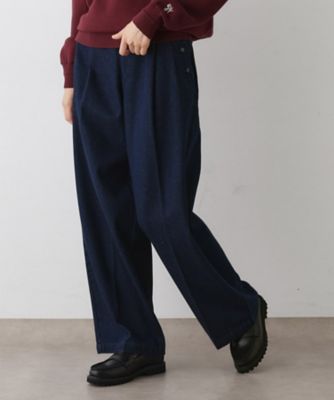 洗える】マリンデニムパンツ（2002529845） | Dessin (Women