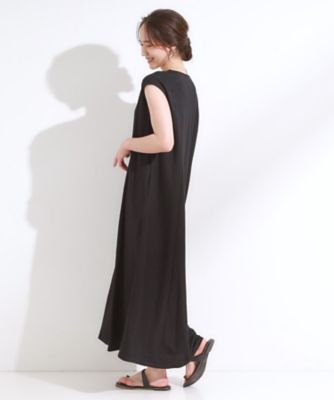 【Ｓ－ＬＬ／ひんやり】切替ラインですっきりと　１枚で着られるロングワンピース（２００２５２９８８１）