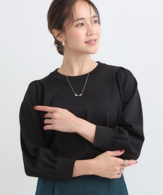 【洗濯機可／Ｓ－ＬＬ】さらっとタッチ　ボリューム８分袖ニット（２００２５２９９３４）