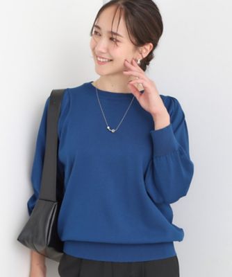 【洗濯機可／Ｓ－ＬＬ】さらっとタッチ　ボリューム８分袖ニット（２００２５２９９３４）