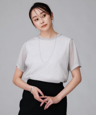 ラメシアーTシャツ（2002529936） | UNTITLED (Women