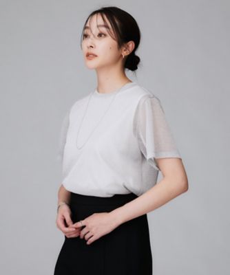 ラメシアーTシャツ（2002529936） | UNTITLED (Women