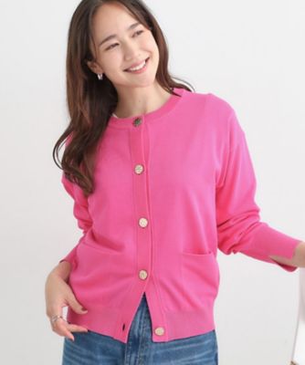 CABAN ピンク ボタン付きカーディガン CABAN ピンク ボタン付きカーディガン CABaN 「CABaN」 ニット