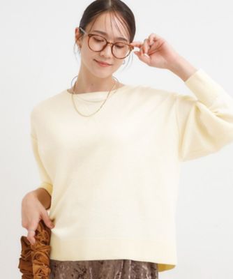 ＜SHOO LA RUE (Women)＞【洗濯機可／ちくちくしにくい】大人カジュアルを叶える　スウェットライクニット（２００２５２９９８０）