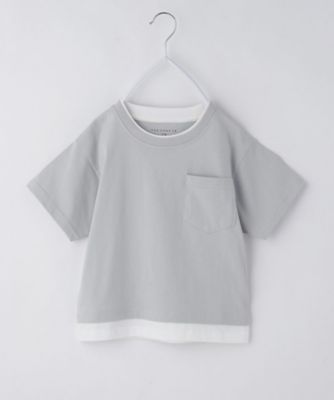 THE SHOP TK (Baby&Kids)/ザ ショップ ティーケー (キッズ） 【110-160】ダブル衿半袖Tシャツ(2002529988)