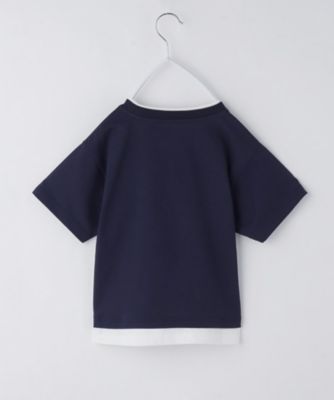 【１１０－１６０】ダブル衿半袖Ｔシャツ（２００２５２９９８８）
