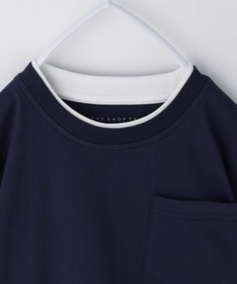 【１１０－１６０】ダブル衿半袖Ｔシャツ（２００２５２９９８８）