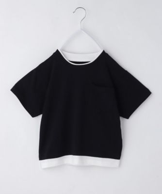 【１１０－１６０】ダブル衿半袖Ｔシャツ（２００２５２９９８８）
