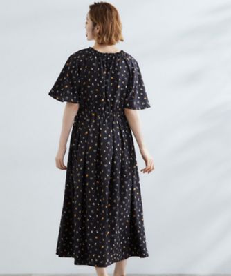 晴れの日も雨の日も】撥水エアリーフレアスリーブワンピース