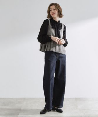 2点SET／体型カバー】夏から秋まで着まわせる！プリーツビスチェ