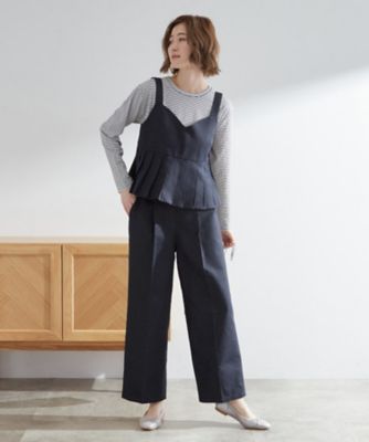 2点SET／体型カバー】夏から秋まで着まわせる！プリーツビスチェ